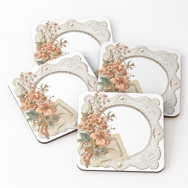 Item preview, Victorian frame with flowers designed and sold by MendaciousMina.