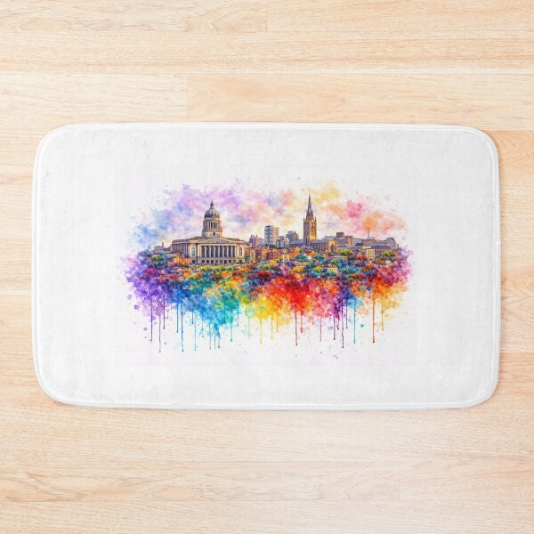 Item preview, Nottingham City Skyline, Paint Splash Style designed and sold by Paul Thompson Photography.