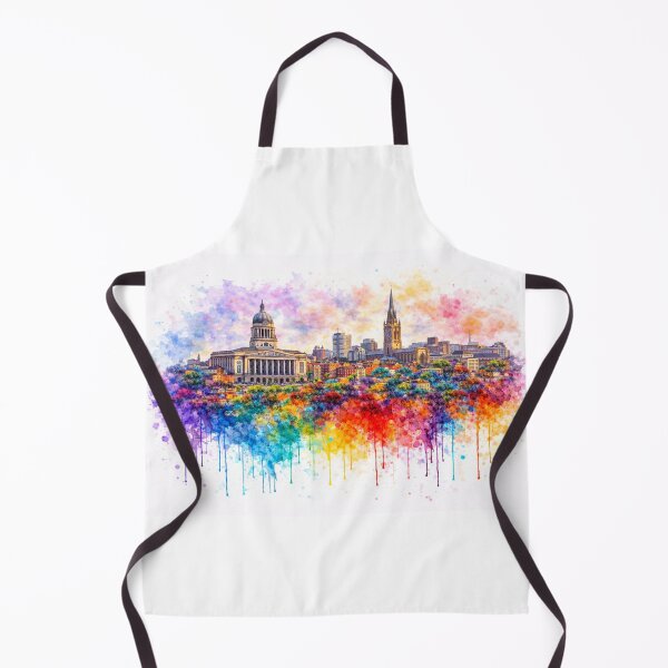 Item preview, Nottingham City Skyline, Paint Splash Style designed and sold by Paul Thompson Photography.