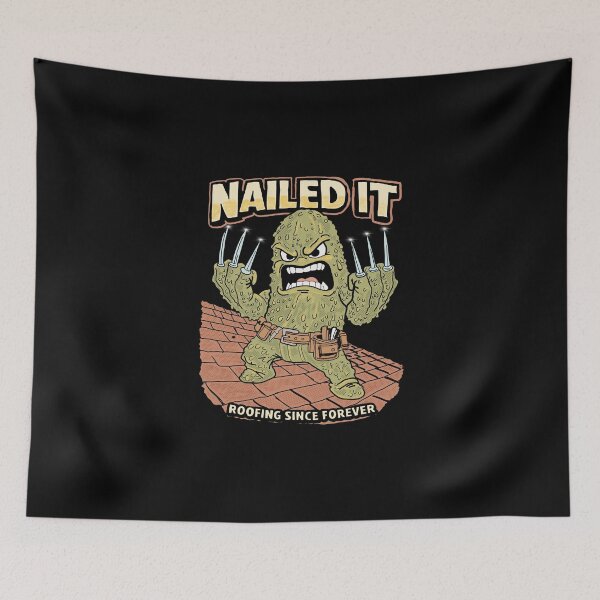 Item preview, Nailed It Roofer Monster Funny Roofing Carpenter Construction Worker Gift designed and sold by Popstudio85.