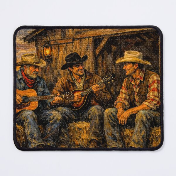 Item preview, Barnside Country Cowboy Jam With Acoustic Guitar and Mandolin designed and sold by acceleratorhams.
