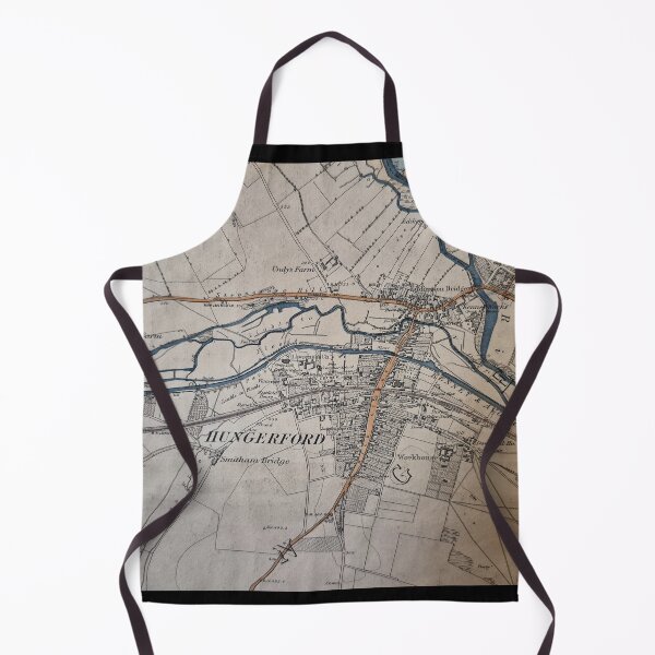 Item preview, Vintage Antique Map Hungerford Berkshire England 18th Century designed and sold by KALEIDOSCOPE UK.