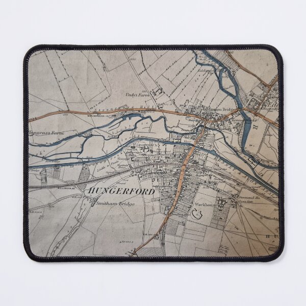 Item preview, Vintage Antique Map Hungerford Berkshire England 18th Century designed and sold by KALEIDOSCOPE UK.