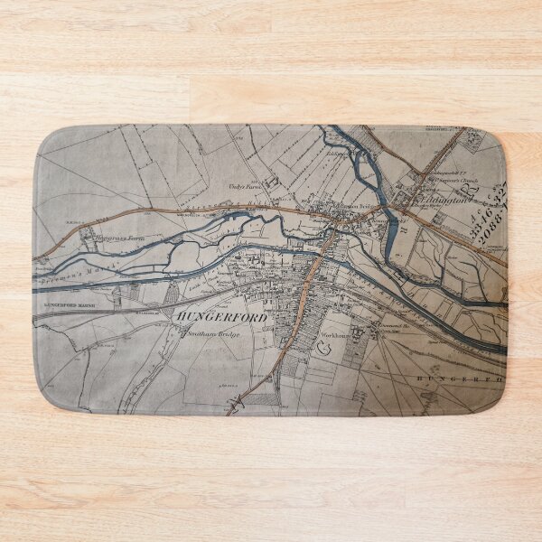 Item preview, Vintage Antique Map Hungerford Berkshire England 18th Century designed and sold by KALEIDOSCOPE UK.