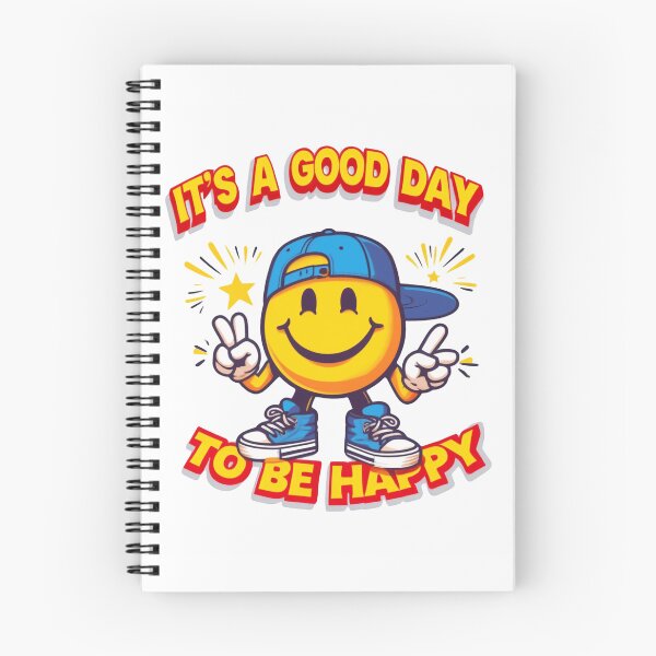 Item preview, It’s a Good Day to Be Happy Smiley Character Positive Vibes designed and sold by SkeletonsDanger.