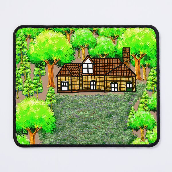 Item preview, "Cozy Forest House with Vibrant Trees" designed and sold by nighttime1990.