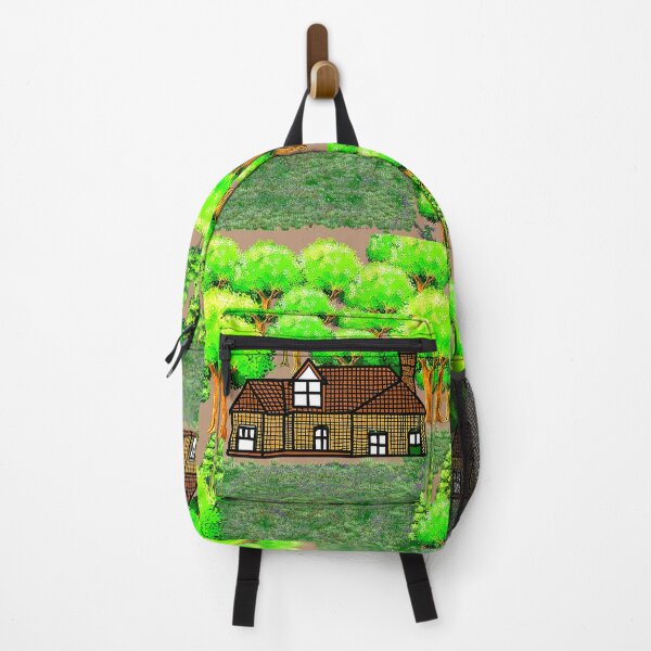 Item preview, "Cozy Forest House with Vibrant Trees" designed and sold by nighttime1990.