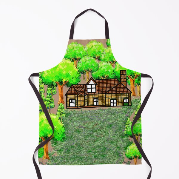 Item preview, "Cozy Forest House with Vibrant Trees" designed and sold by nighttime1990.