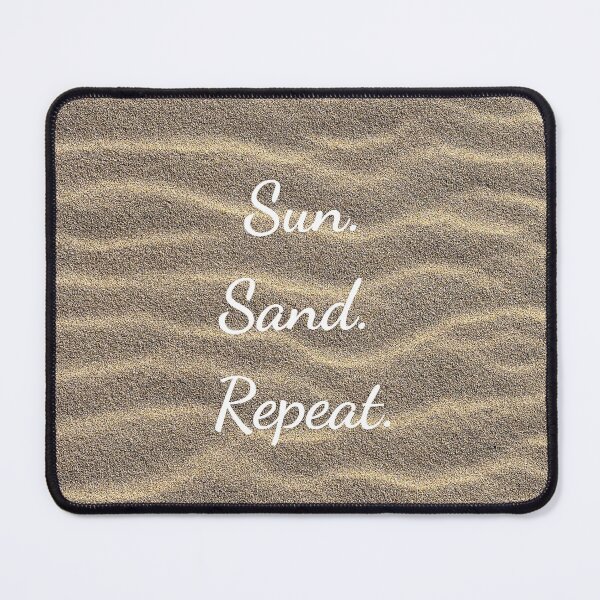 Item preview, Sun Sand Repeat, Minimal Beach Quote, Summer Coastal Aesthetic designed and sold by Salty Colors Studio.