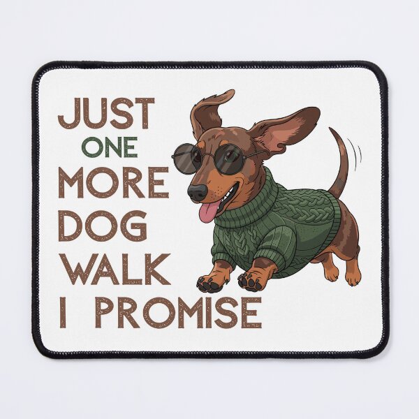 Item preview, Just One More Dog Walk I Promise – Dog Owner Lifestyle Humor Shirt designed and sold by KapiPrint.