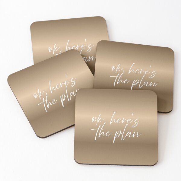 Item preview, Ok Here's The Plan - Minimalist Script Quote (Multi-Color Edition) designed and sold by Maryam_ART.