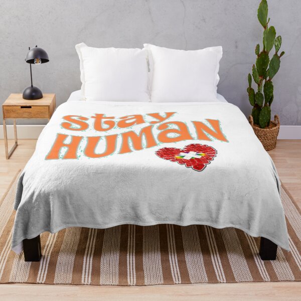 Item preview, Stay human - heart designed and sold by Stefrait-7.