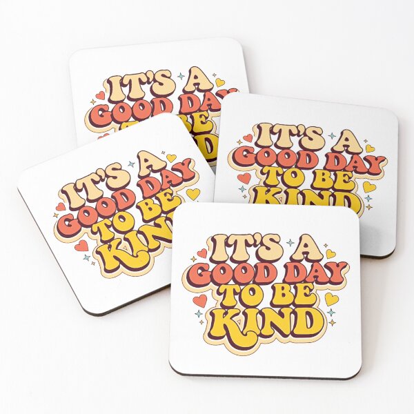 Item preview, It’s a Good Day to Be Kind Retro Style Positive Inspirational Quote designed and sold by SkeletonsDanger.