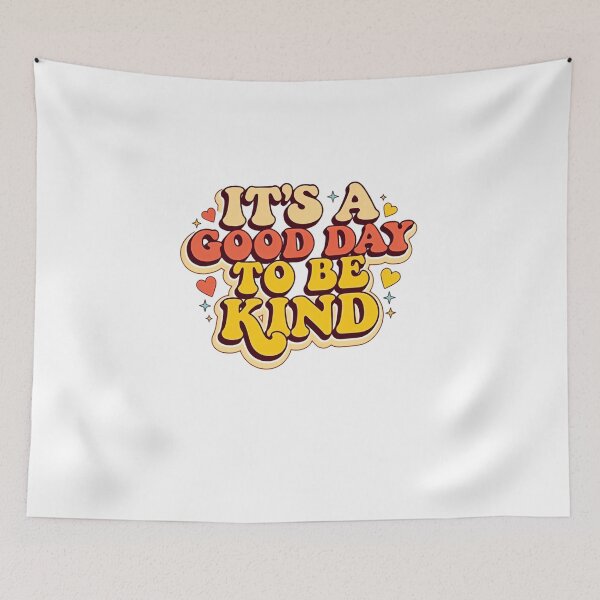 Item preview, It’s a Good Day to Be Kind Retro Style Positive Inspirational Quote designed and sold by SkeletonsDanger.