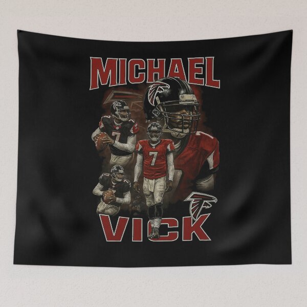 Item preview, Michael Vick Atlanta Retro Football Design designed and sold by TheArtOfCar.