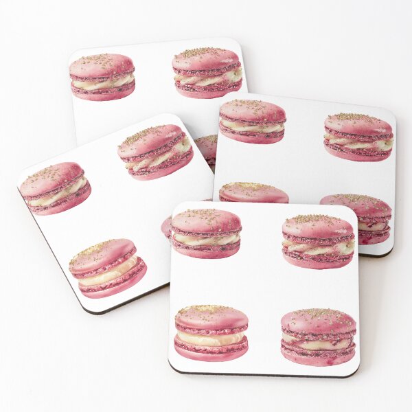 Item preview, Mini Pink and gold Macarons sticker sheet designed and sold by MendaciousMina.