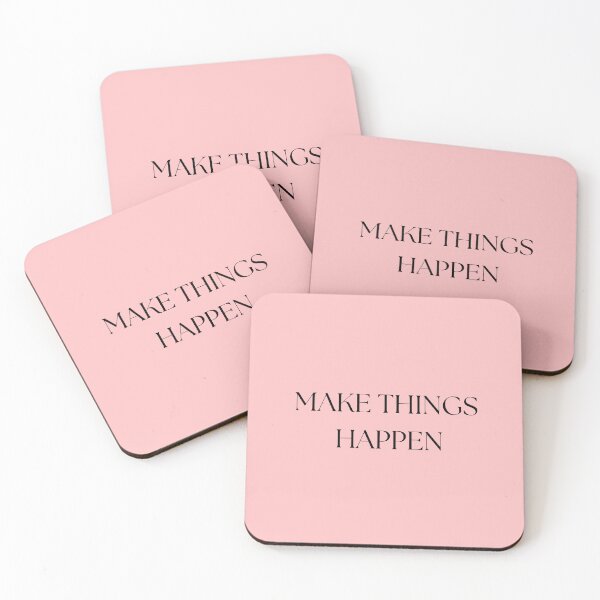 Item preview, Make Things Happen - Classic Minimalist Pink designed and sold by Maryam_ART.