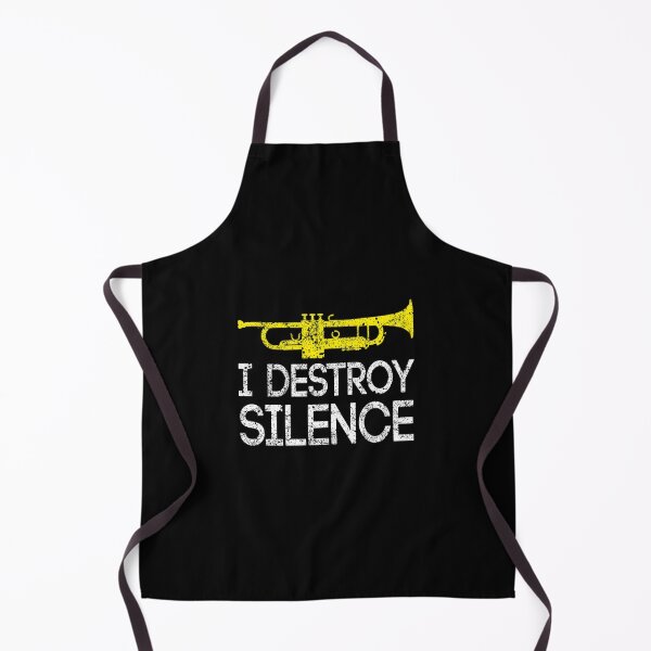 Item preview, I Destroy Silence Trumpet Player designed and sold by YawBruno.