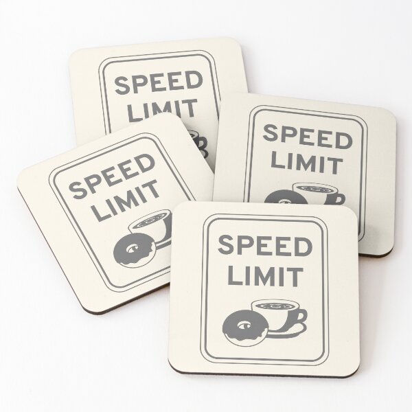 Item preview, Speed Limit: Coffee & Donuts Sign designed and sold by bob-barkwear.