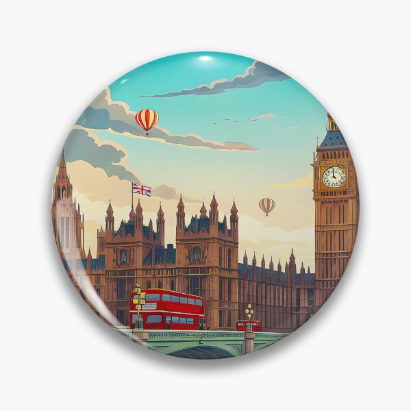Item preview, Vintage London England Travel Illustration designed and sold by sky11PP.