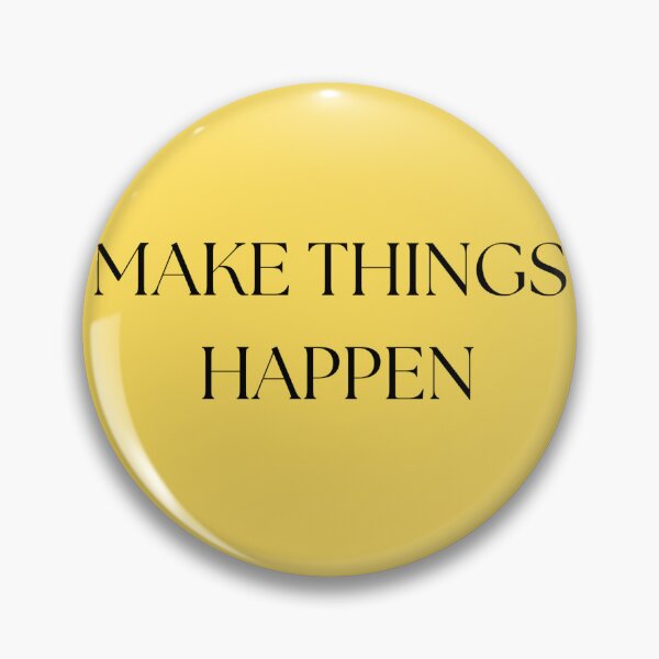 Item preview, Make Things Happen - Bright Positive Yellow designed and sold by Maryam_ART.