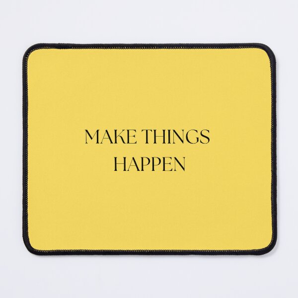 Item preview, Make Things Happen - Bright Positive Yellow designed and sold by Maryam_ART.