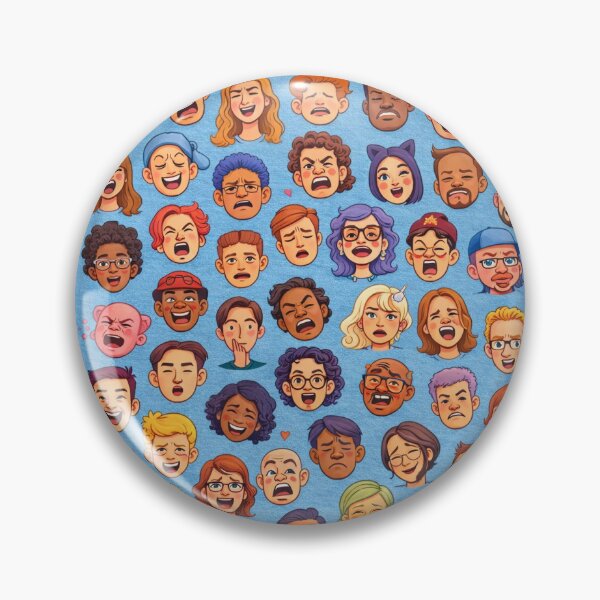 Item preview, Who Am I? - Guessing Game with Diverse Cartoon Faces designed and sold by ARTGENERATESART.