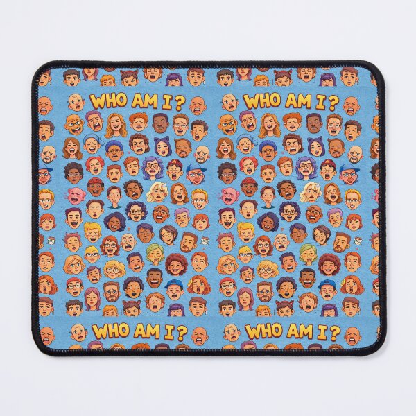 Item preview, Who Am I? - Guessing Game with Diverse Cartoon Faces designed and sold by ARTGENERATESART.