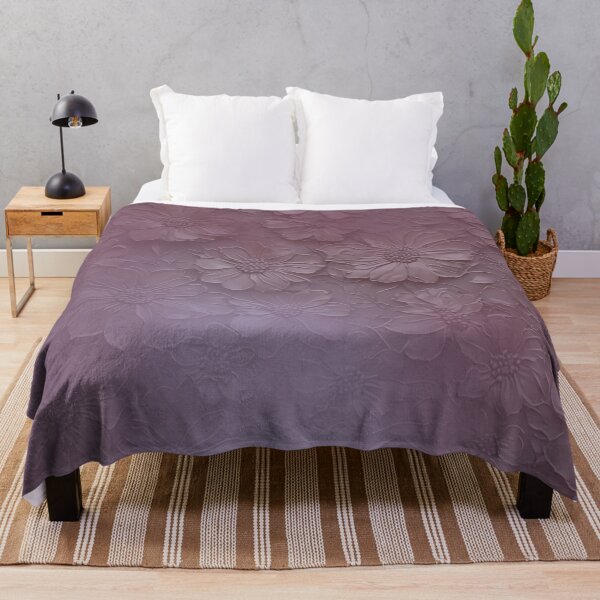 Item preview, Floral cute soft silver violet texture designed and sold by Ink-Fluence.