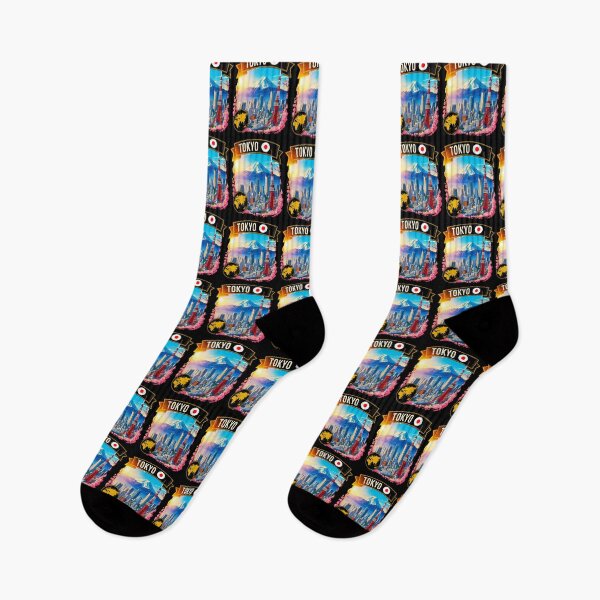 Item preview, Tokyo Japan Travel Mount Fuji and Tokyo Tower Art designed and sold by sky11PP.