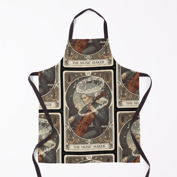 Item preview, THE MUSIC MAKER TAROT | Vintage Cello Art Nouveau | Classical Music & Dark Academia Decor designed and sold by SergioMiklos.