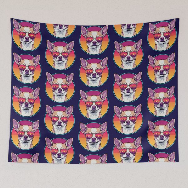 Item preview, City Vibes Chihuahua – Whimsical Urban Design designed and sold by Dogandesighn.