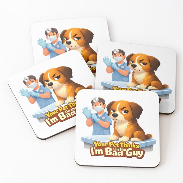 Item preview, Your Pet Thinks I’m the Bad Guy – Funny Veterinary Humor Dog Illustration designed and sold by Bettybee00.