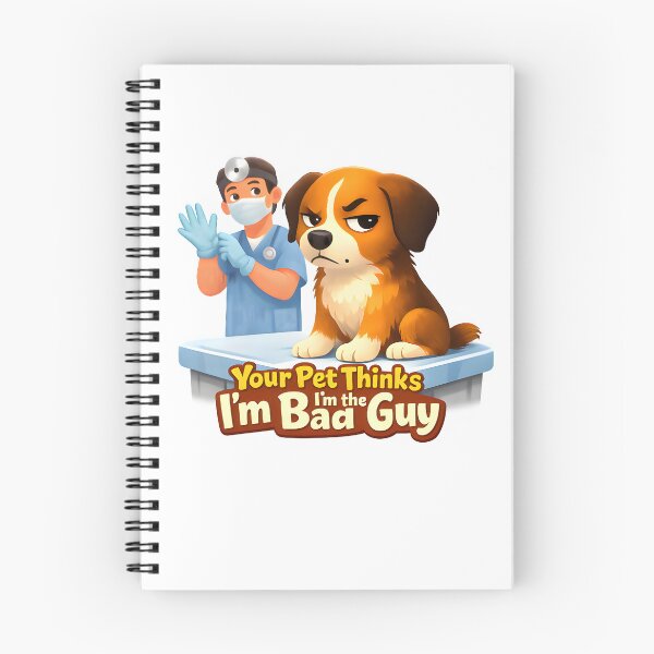 Item preview, Your Pet Thinks I’m the Bad Guy – Funny Veterinary Humor Dog Illustration designed and sold by Bettybee00.