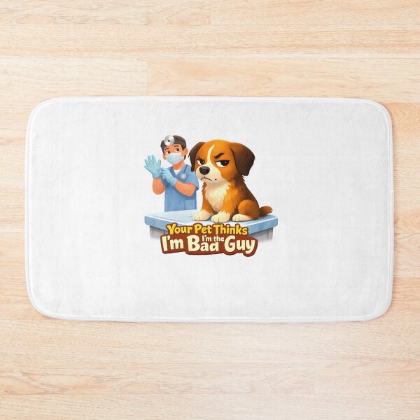 Item preview, Your Pet Thinks I’m the Bad Guy – Funny Veterinary Humor Dog Illustration designed and sold by Bettybee00.