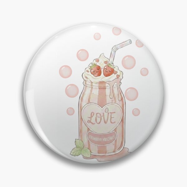 Item preview, Strawberry Milkshake Valentine Love designed and sold by HarmonyBloom.