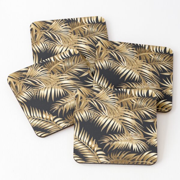 Item preview,  Elegant Gold Palm Leaves Botanical Seamless Pattern designed and sold by sana designer.