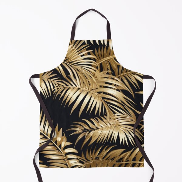 Item preview, Elegant Gold Palm Leaves Botanical Seamless Pattern designed and sold by sana designer.