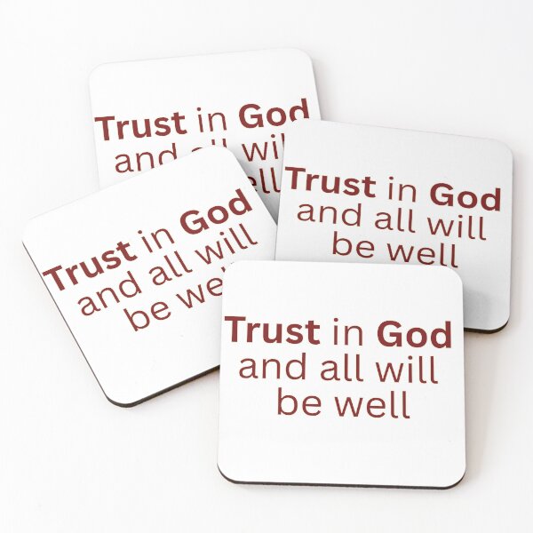 Item preview, Trust in God and all will be well-religious saying designed and sold by Omer's store.