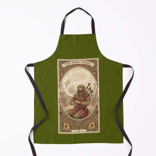 Item preview, THE PIPER TAROT | Medieval Bagpipes Art Nouveau | Celtic Folk Music & Bard Aesthetic Decor designed and sold by SergioMiklos.