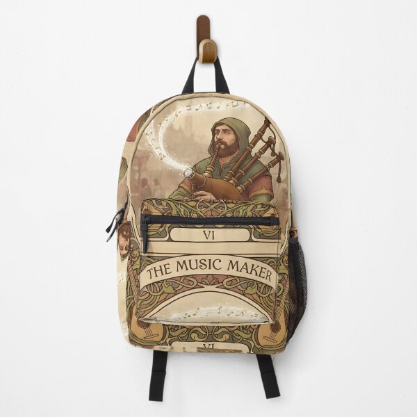 Item preview, THE PIPER TAROT | Medieval Bagpipes Art Nouveau | Celtic Folk Music & Bard Aesthetic Decor designed and sold by SergioMiklos.