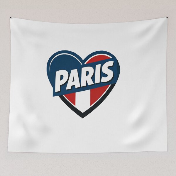 Item preview, Paris Heart Flag Graphic designed and sold by Bronse Wear.