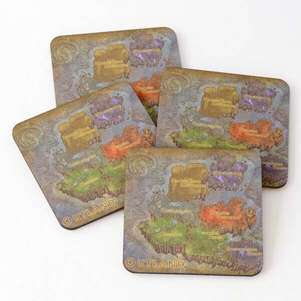 Item preview, [HD] Outland Map designed and sold by DeviantMerch.