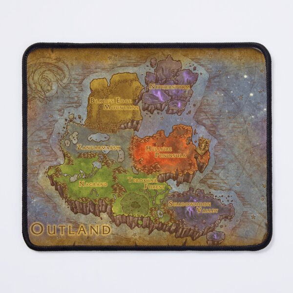 Item preview, [HD] Outland Map designed and sold by DeviantMerch.