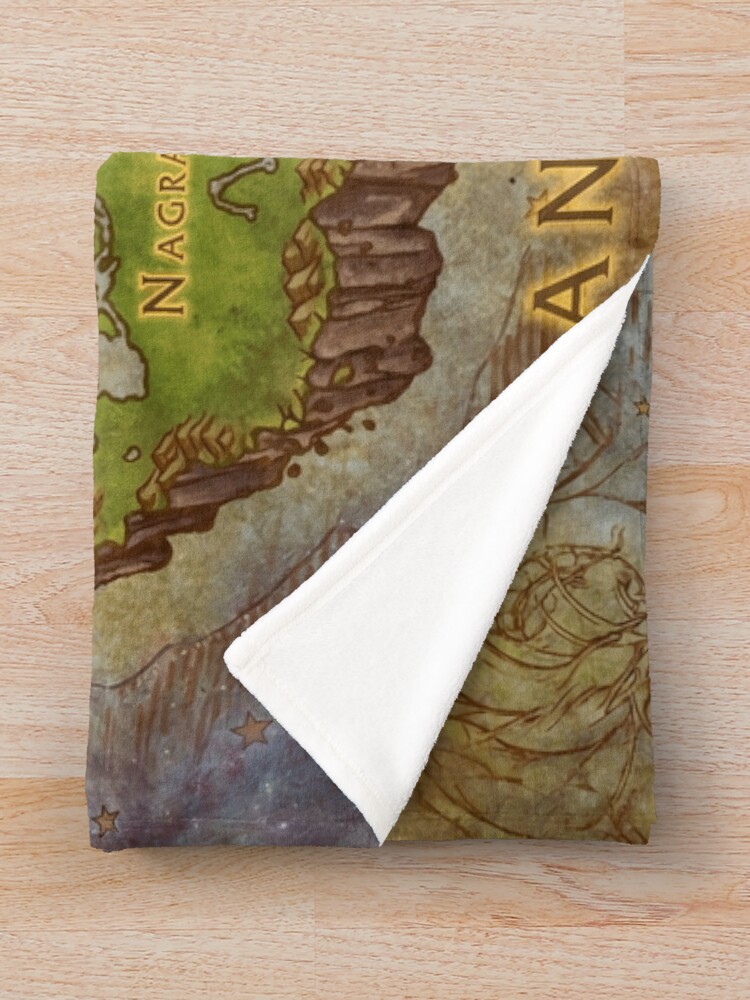 Thumbnail 3 of 6, Throw Blanket, [HD] Outland Map designed and sold by DeviantMerch.