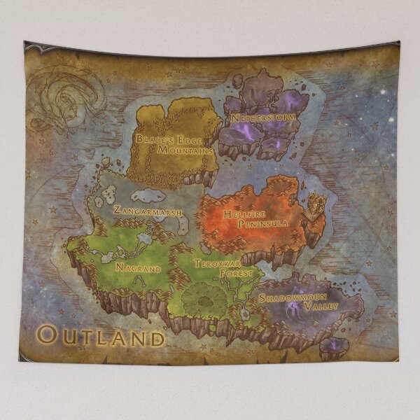 Item preview, [HD] Outland Map designed and sold by DeviantMerch.