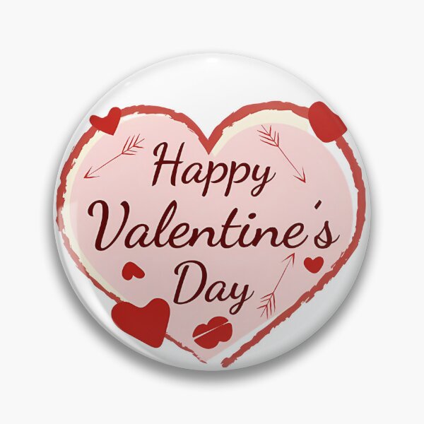 Item preview, Happy Valentine's Day Heart Frame - Cute Arrow Pink Love Illustration Art Print designed and sold by DesignArtist.ia.