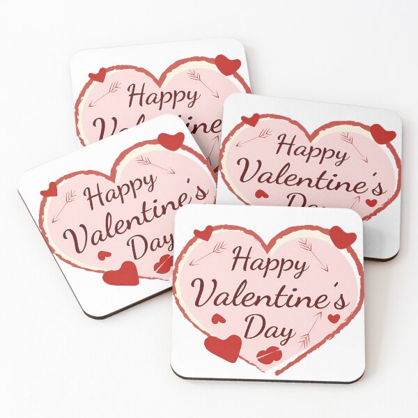 Item preview, Happy Valentine's Day Heart Frame - Cute Arrow Pink Love Illustration Art Print designed and sold by DesignArtist.ia.
