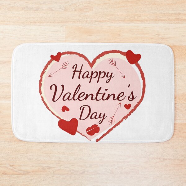 Item preview, Happy Valentine's Day Heart Frame - Cute Arrow Pink Love Illustration Art Print designed and sold by DesignArtist.ia.