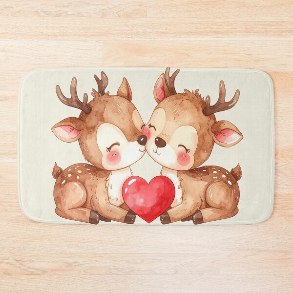 Item preview, Small heart, great love, two deer, reindeer designed and sold by LiskoDesign.